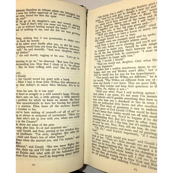 Vintage 1964 Gone With The Wind By Margaret Mitchell The Macmillan Co New York - Picture 10 of 12